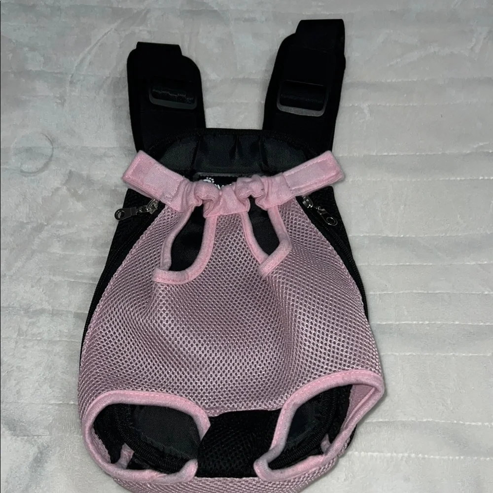 Pet Carrier Backpack - Pink and Black